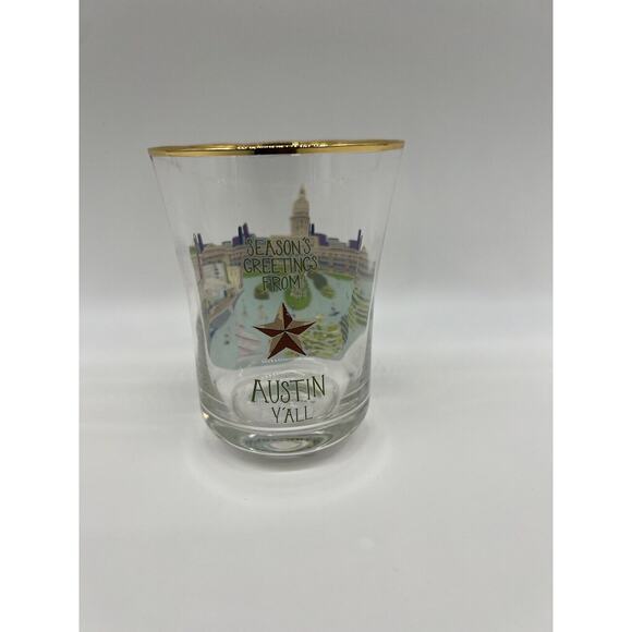 Anthropologie Holiday In The City Juice Glass Drinking Glasses 2024 Full Set - Picture 13 of 16